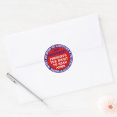 2e wijziging Circle Round Sticker (Envelop)