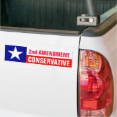 2e wijziging conservatief bumpersticker (Op Truck)