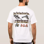 2e wijziging Pistool Rechten Premium T-shirt (Achterkant)