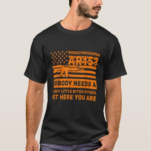 2e wijziging Rechten AR 15 Rechten T-shirt (Voorkant)