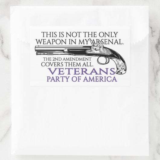 2e wijziging rechthoek Sticker (Tas)