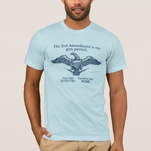 2e wijzigingGunPermit T-shirt (Voorkant)