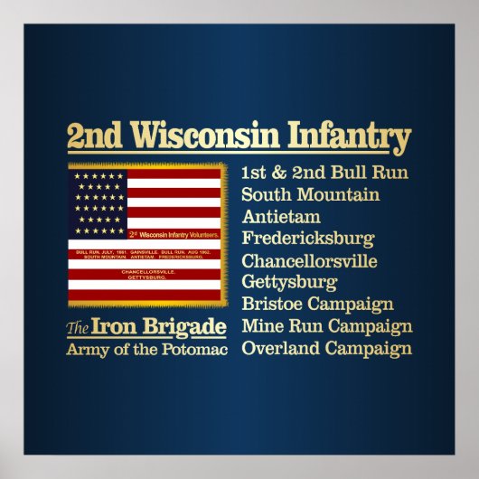 2e Wisconsin Infantry (BH) Poster (Voorkant)