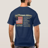 2e Wisconsin Infantry (BH) T-Shirt (Achterkant)