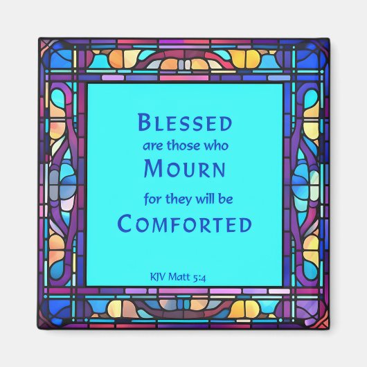 2e zaligheid van Jezus' preek op de berg Magneet (Voorkant)