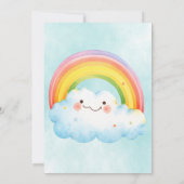 2e Zomer Waterverf Rainbow Blue Sky Verjaardag Kaart (Achterkant)