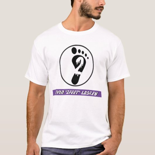 "2feet" symbool basic T-shirt (Voorkant)