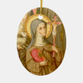 2for1 Saints: Twee Arme Clare Saints (SAU 027) Keramisch Ornament (Voorkant)
