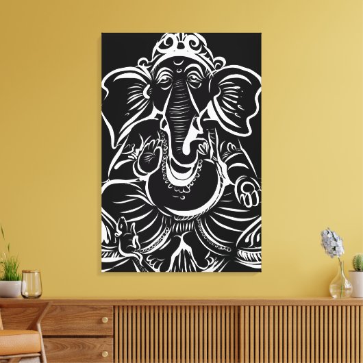 2FT x 3FT GANESH WALL GRAPHIC ART Canvas Afdruk (Insitu (Woonkamer))