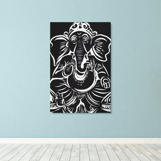 2FT x 3FT GANESH WALL GRAPHIC ART Canvas Afdruk (Insitu (Houten vloer))
