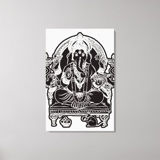 2FT x 3FT GANESH WALL GRAPHIC ART Canvas Afdruk (Voorkant)