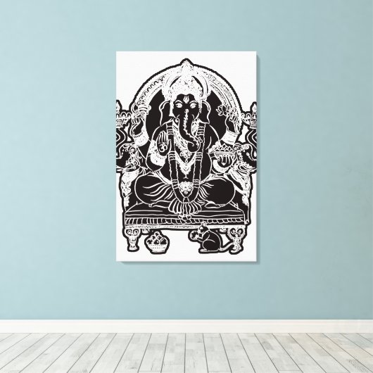 2FT x 3FT GANESH WALL GRAPHIC ART Canvas Afdruk (Insitu (Houten vloer))