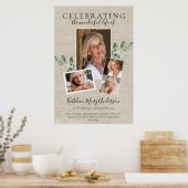 2ftx3ft Eucalyptus Foto Herdenking Funeral Herdenk Poster (Keuken)