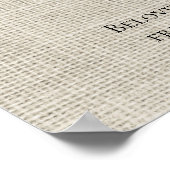 2ftx3ft Eucalyptus foto-herdenking rouwceremonie-h Poster (Hoek)