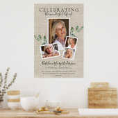 2ftx3ft Eucalyptus foto-herdenking rouwceremonie-h Poster (Keuken)