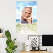 2ftx3ft strand fototribute begrafenis-herdenkingsd poster (Thuiskantoor)