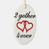 2gether 4ever keramisch ornament (Rechts)