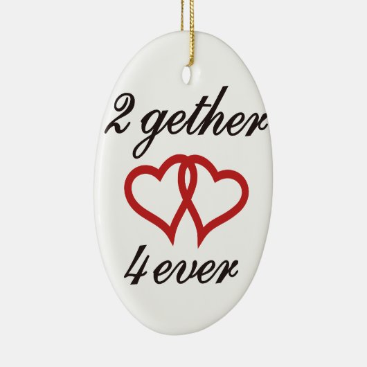 2gether 4ever keramisch ornament (Rechts)