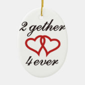 2gether 4ever keramisch ornament (Voorkant)