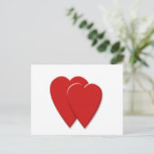 2harten briefkaart (Staand voorkant)