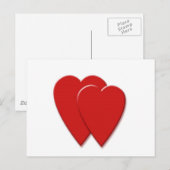 2harten briefkaart (Voorkant / Achterkant)
