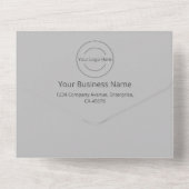 2in1 Business Launch Invitation + Visitekaartje All In One Uitnodiging (Achterkant)