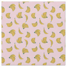 (2in) Cool banaan illustraties roze achtergrond