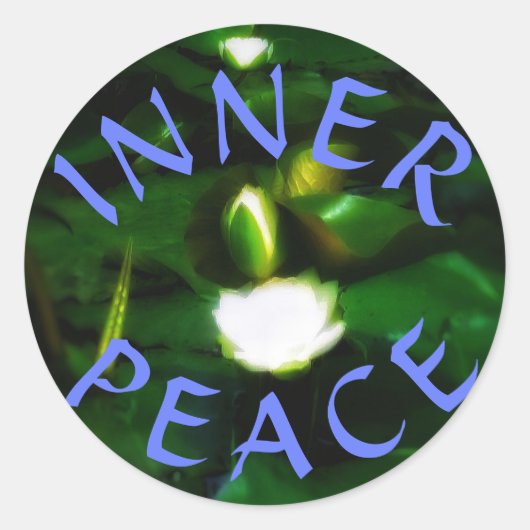 2INNERLIJKE VREDE ronde sticker (Voorkant)