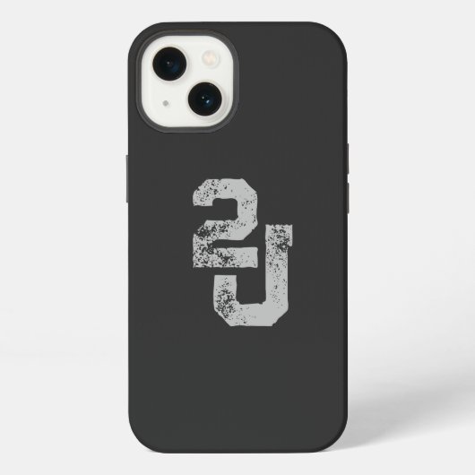"2J" Logo iPhone Hoesje (Achterkant)
