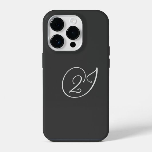 "2J" Logo iPhone Hoesje (Achterkant)