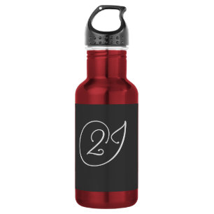 '2J'-logo Waterfles