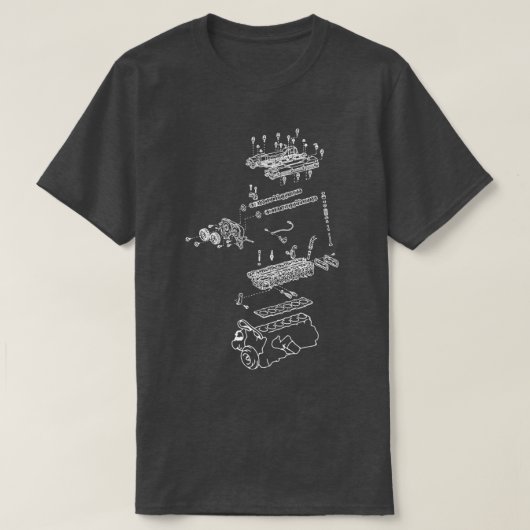 2JZ-engine 1 T-shirt (Design voorkant)