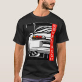 2JZ JDM Legends die Rising Sun nooit sterven T-shirt (Voorkant)