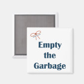 2Leeg de vuilnisherinneringsmagneet Magneet (Voorkant / Achterkant)