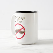 2MA-Mok - Geen gezichtshaar Tweekleurige Koffiemok (Voorkant links)