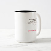 2MA-Mok - Geen gezichtshaar Tweekleurige Koffiemok (Voorkant rechts)