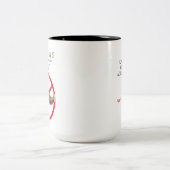 2MA-Mok - Geen gezichtshaar Tweekleurige Koffiemok (Center)