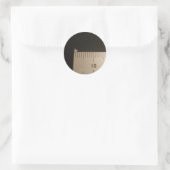 2mm Origami kraan Ronde Sticker (Tas)