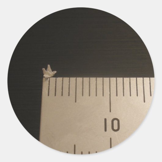 2mm Origami kraan Ronde Sticker (Voorkant)