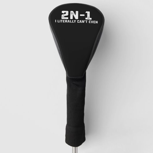 2n-1 Ik kan het echt niet wiskundeleraar Golfheadcover (Voorkant)