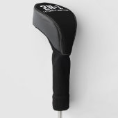 2n-1 Ik kan het echt niet wiskundeleraar Golfheadcover (Schuin)