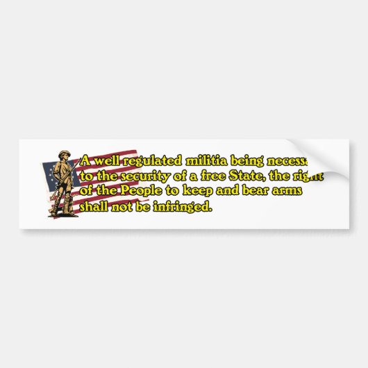 2nd_amndmnt_bmprstkr_wht bumpersticker (Voorkant)