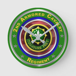 2nd Armored Cavalry Keepsake Ronde Klok