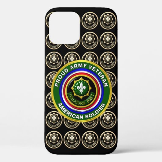 2nd Armored Cavalry Regiment Veteraan Case-Mate iPhone Case (Achterkant)
