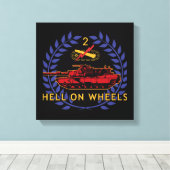 2nd Armored Division: Strength and Honor Canvas Afdruk (Insitu (Houten vloer))