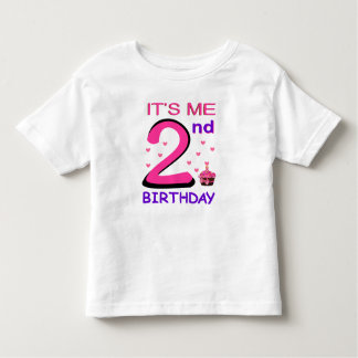 2ND Birthday Baby shirt schattig roze