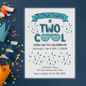 2nd Birthday Boy Two Cool Sunglasses Kaart