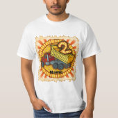 2nd Birthday Dump Truck T-shirt (Voorkant)