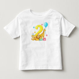 2nd Birthday Jungle Animals" Kinder Shirts