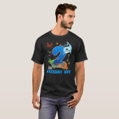 2nd Birthday Party Ocean 2 Year Old Sea Fish Birth T-shirt (Voorkant volledig)